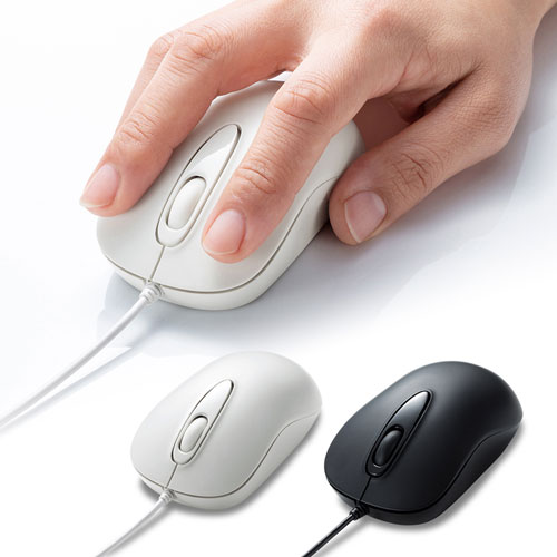 有線マウス(USB接続・レーザー・ホワイト)