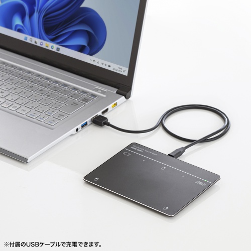 タッチパッド（Bluetooth・トラックパッド・ワイヤレス・振動機能・スクリーンキーボード・薄型・充電式・ジェスチャー機能）