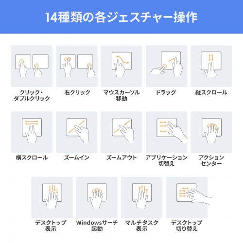 タッチパッド（Bluetooth・トラックパッド・ワイヤレス・振動機能・スクリーンキーボード・薄型・充電式・ジェスチャー機能）