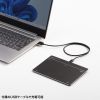 タッチパッド（Bluetooth・振動機能・USB・トラックパッド・ワイヤレス・薄型・高精度・スクリーンキーボード・ジェスチャー機能・Windows専用・7インチ・Lサイズ・ガンメタ）