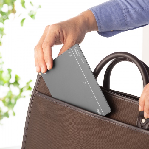 タッチパッド（Bluetooth・振動機能・USB・トラックパッド・ワイヤレス・薄型・高精度・スクリーンキーボード・ジェスチャー機能・Windows専用・7インチ・Lサイズ・ガンメタ）