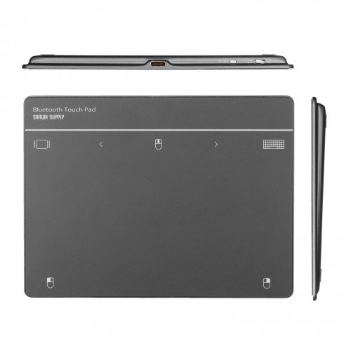タッチパッド（Bluetooth・振動機能・USB・トラックパッド・ワイヤレス・薄型・高精度・スクリーンキーボード・ジェスチャー機能・Windows専用・7インチ・Lサイズ・ガンメタ）