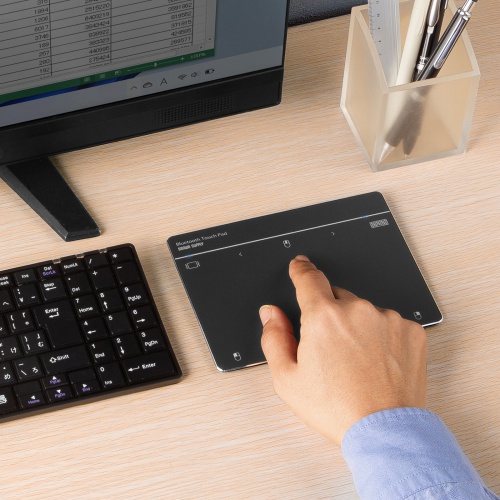 タッチパッド（Bluetooth・振動機能・USB・トラックパッド・ワイヤレス・薄型・高精度・スクリーンキーボード・ジェスチャー機能・Windows専用・7インチ・Lサイズ・ガンメタ）