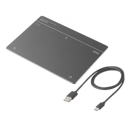 タッチパッド（Bluetooth・振動機能・USB・トラックパッド・ワイヤレス・薄型・高精度・スクリーンキーボード・ジェスチャー機能・Windows専用・7インチ・Lサイズ・ガンメタ）