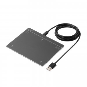 タッチパッド（有線・振動機能・USB・トラックパッド・薄型・高精度・スクリーンキーボード・ジェスチャー機能・Windows専用・6インチ・Mサイズ・ガンメタ）