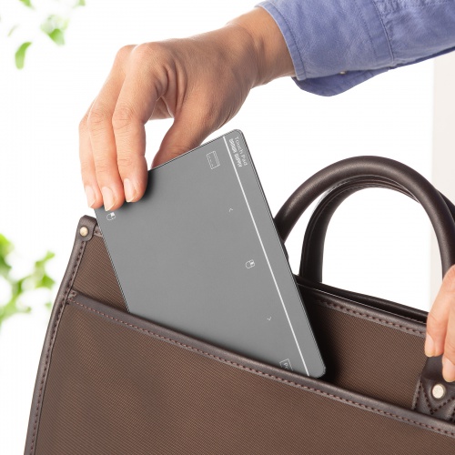 タッチパッド（有線・振動機能・USB・トラックパッド・薄型・高精度・スクリーンキーボード・ジェスチャー機能・Windows専用・7インチ・Lサイズ・ガンメタ）