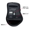 静音ワイヤレスブルーLEDマウス（5ボタン・レッド）