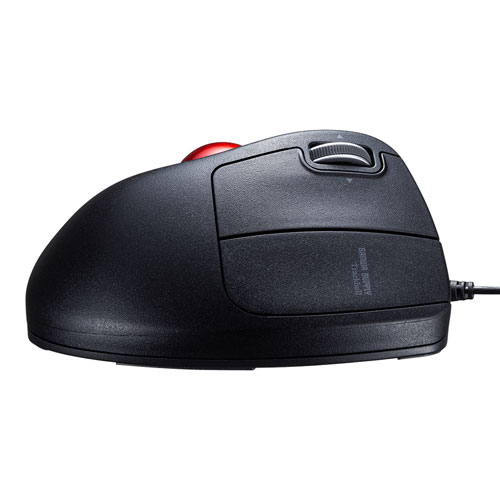 トラックボールマウス（有線・USB接続・エルゴノミクス・静音・5ボタン・ブラック） MA-TB177BK | 激安通販のイーサプライ