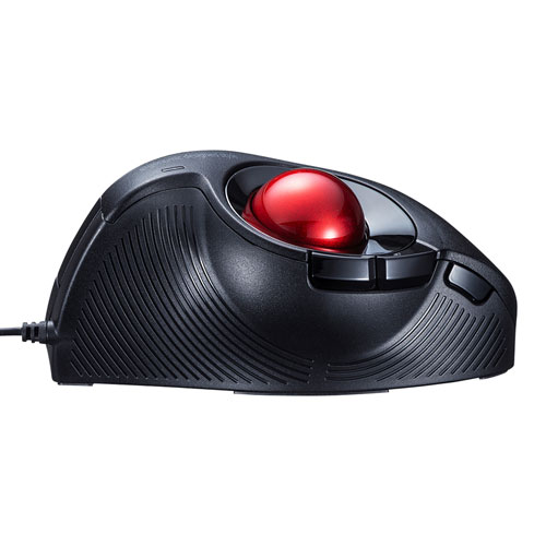 マウス（有線・USB接続・エルゴノミクス・トラックボール・静音・5