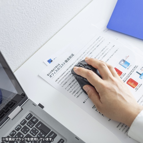 【アウトレット】マウス（ワイヤレス・ブルーLED・5ボタン・中型・レッド）MA-WB518R