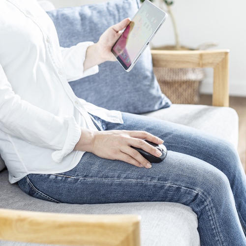 ワイヤレスマウス(Bluetooth・充電式・おすすめ・おしゃれ・人気・ 静音・5ボタン・ブラック） MA-WBBS519BK サンワサプライ