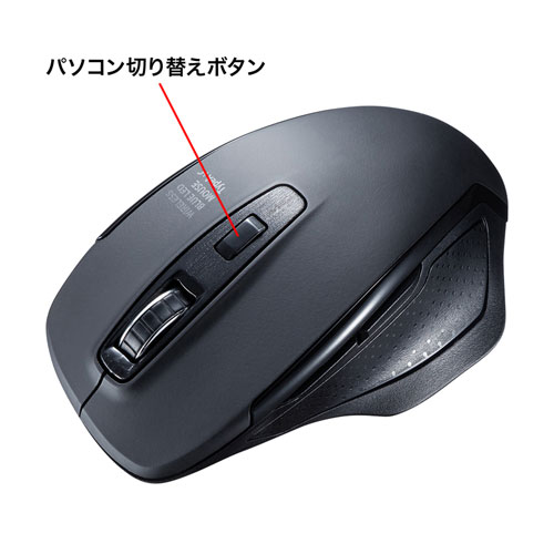 静音ワイヤレスマウス(USB・TYPE-C・ブルーLED・5ボタン・DPI
