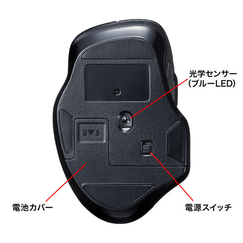 静音ワイヤレスマウス｜USB/タイプC両対応・レシーバー・電池式