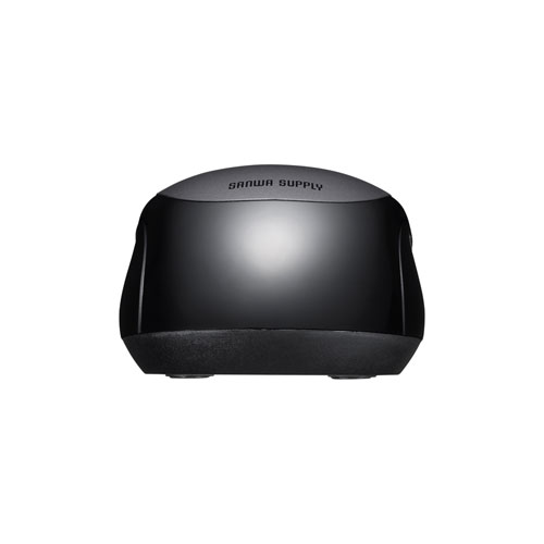 静音ワイヤレスマウス（ブルーLED・超小型・超軽量・無線・2.4Ｇ・3ボタン・電池式・左右対称・ダークシルバー）