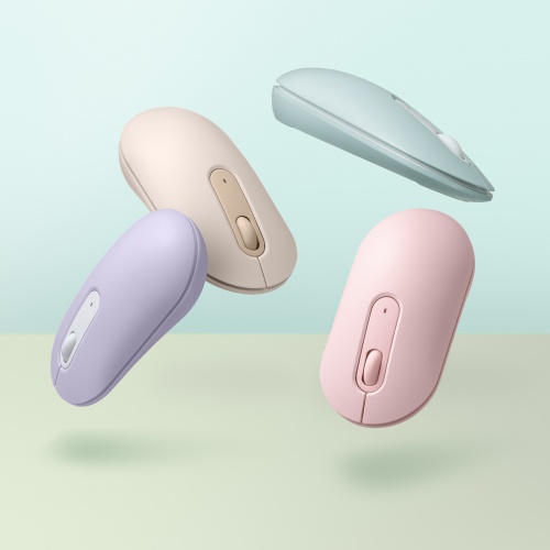 ワイヤレスマウス（無線・2.4GHz・ブルーLED・静音・薄型小型・持ち運び・かわいい・3ボタン・左右対称・DPI切替・グリーン）