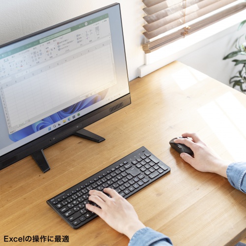 ワイヤレスマウス（チルトホイール・高速スクロール・2.4GHz・無線・静音・5ボタン・ブルーLED・カウント切り替え・左右スクロール・Mac対応・戻る・進む）