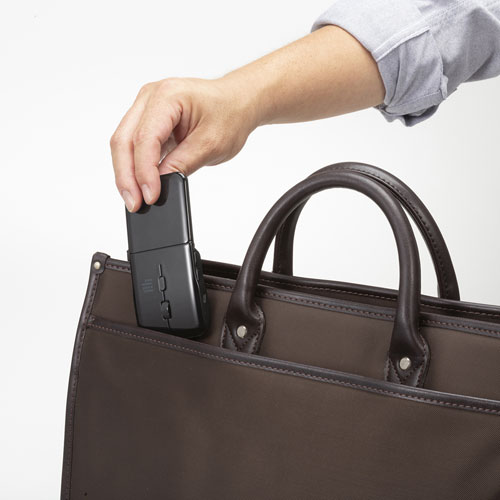 ワイヤレスマウス（5ボタン・静音・LED・薄型） MA-WIR1175BK サンワサプライ