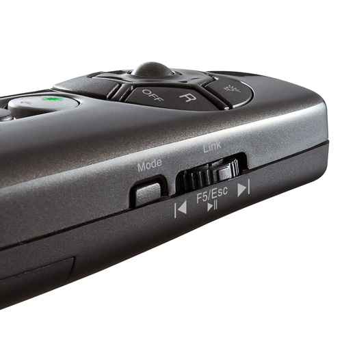 【アウトレット･訳あり・セール】レーザーポインター(パワーポイント操作・ワイヤレストラックボール付・グリーン)