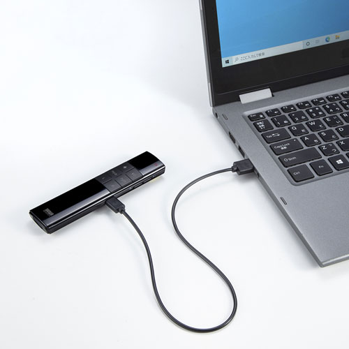 タイマー付きプレゼンテーションマウス（赤色光レーザーポインター付き・抗菌仕様）