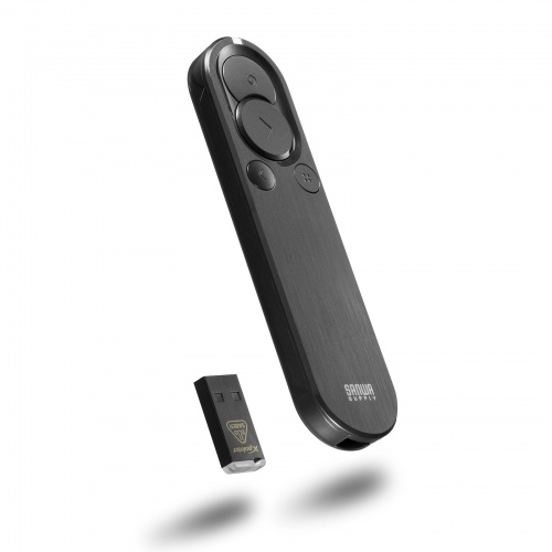 レーザーポインター（緑・グリーンレーザー・充電式・プレゼンテーション・ソフトウェアポインター・ジャイロ・3台同時カーソル操作・ポーチ付き）