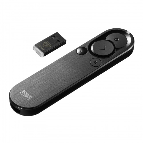 レーザーポインター（緑・グリーンレーザー・充電式・プレゼンテーション・ソフトウェアポインター・ジャイロ・3台同時カーソル操作・ポーチ付き）