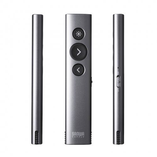 プレゼンテーションマウス（ワイヤレスプレゼンター・C-HDMI変換アダプタ付き・4K/60Hz・PD100W・PowerPoint・windows・mac）