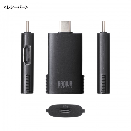 プレゼンテーションマウス（ワイヤレスプレゼンター・C-HDMI変換アダプタ付き・4K/60Hz・PD100W・PowerPoint・windows・mac）