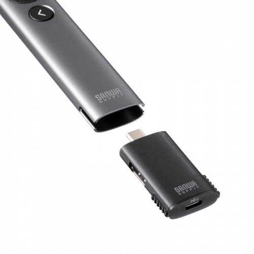 プレゼンテーションマウス（ワイヤレスプレゼンター・C-HDMI変換アダプタ付き・4K/60Hz・PD100W・PowerPoint・windows・mac）