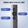 プレゼンテーションマウス（ワイヤレスプレゼンター・C-HDMI変換アダプタ付き・4K/60Hz・PD100W・PowerPoint・windows・mac）