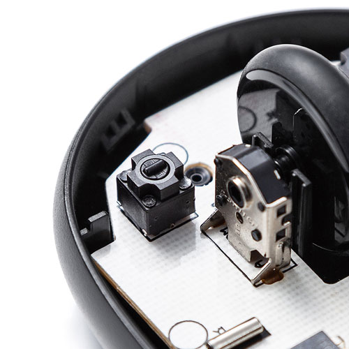 静音ワイヤレスマウス(無線・2.4G・光学式センサー・3ボタン・DPI切替・左右対称・電池式・中型・シンプル・ブラック・サンワサプライ)