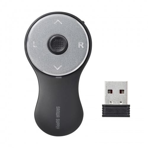 スティック搭載 リングマウス（USB A接続・ワイヤレス・5ボタン・USB