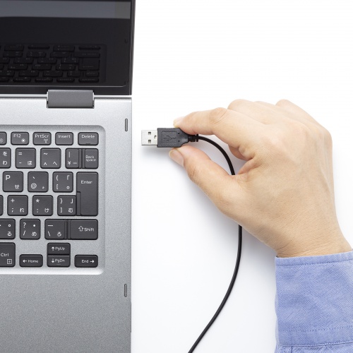 マウス（有線・ブルーLED・中型・5ボタン・ブラック） MA-YB518BK サンワサプライ