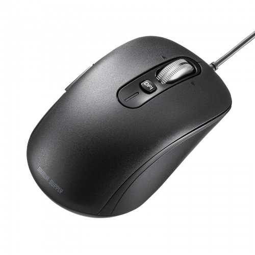 有線マウス（チルトホイール・高速スクロール・静音・5ボタン・ブルーLED・カウント切り替え・左右スクロール・Mac対応・戻る・進む）