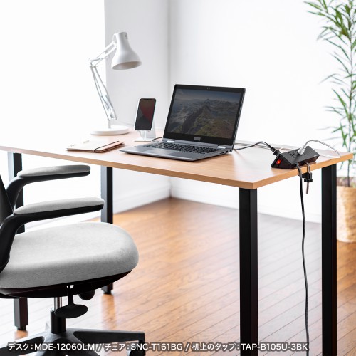 フリースタイルデスク(木目・幅1200×奥行き600×高さ720mm・耐荷重50㎏)