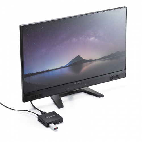 サンワサプライ メディアプレーヤー 型番:MED-PL2K102 MED-PL2K102【メディアプレーヤー】テレビと接続して、パソコン