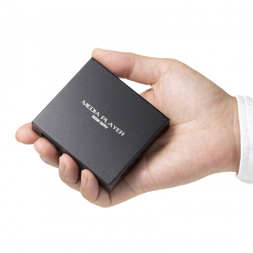 メディアプレーヤー（デジタルサイネージ・セットトップボックス・HDMI出力・MP4 MP3 対応・ USBメモリ・SDカード・リモコン付） MED-PL2K102 サンワサプライ