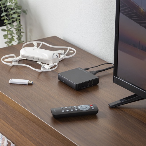 メディアプレーヤー（4K対応・USBメモリ・microSD・動画・音楽・画像） MED-PL4K101 サンワサプライ