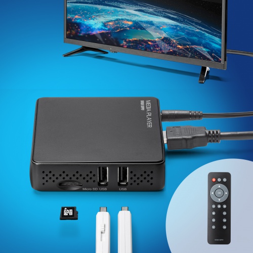 メディアプレーヤー（4K対応・USBメモリ・microSD・動画・音楽・画像） MED-PL4K101 サンワサプライ