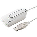 ヘッドホンやマイクをサウンドカードやドライバなしでUSBに接続できる、USBオーディオ変換アダプタ(ホワイト) MM-ADUSBW サンワサプライ