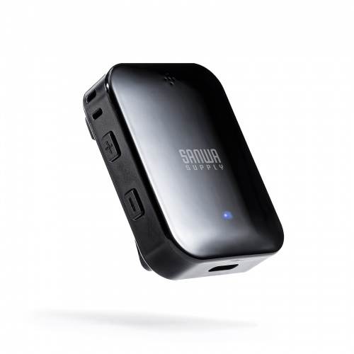 Bluetoothオーディオトランスミッター（低遅延・apt-X Adaptive 対応・受信/送信 両対応・バッテリー充電式・コンパクト・2台同時接続・高音質・ブラック）