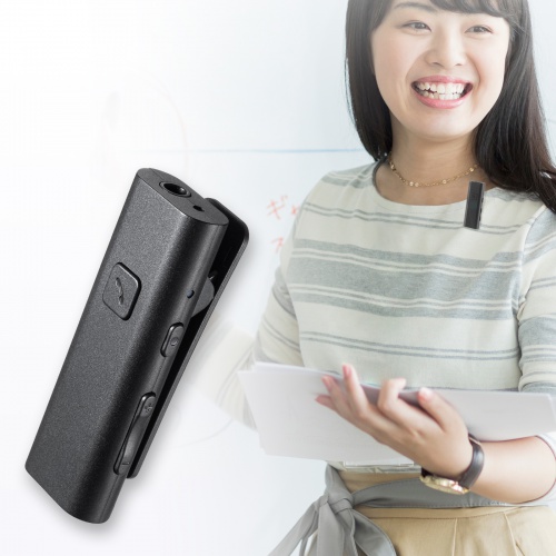 【3個】　サンワサプライ Bluetoothクリップ式マイク　MM-BTCL1 楽天市場】サンワサプライ Bluetoothマイク クリップタイプ 小型