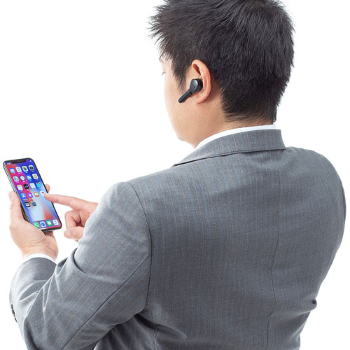 Bluetoothヘッドセット(ワイヤレス・片耳・モノラルイヤホン・自動ペアリング)