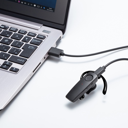 Bluetoothヘッドセット（防水・片耳タイプ）MM-BTMH41WBKN