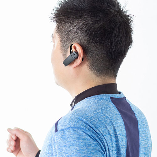 【アウトレット･訳あり・セール】Bluetoothヘッドセット(IPX4・防水・片耳・Bluetooth5.0・ワイヤレス)