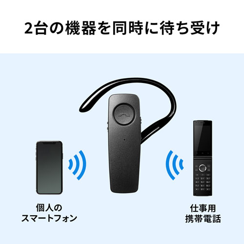 【アウトレット･訳あり・セール】Bluetoothヘッドセット(IPX4・防水・片耳・Bluetooth5.0・ワイヤレス)