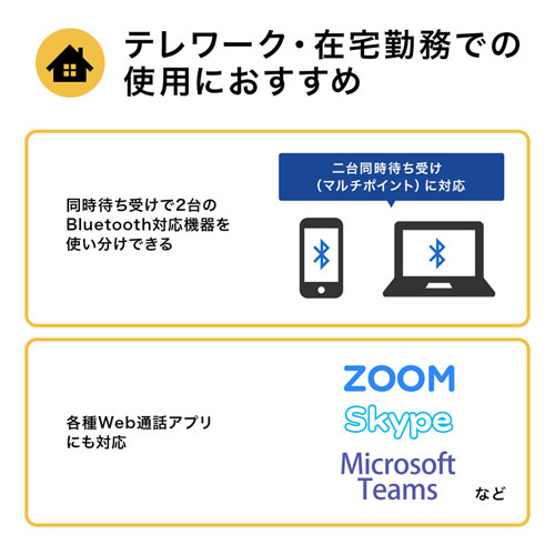 Bluetoothヘッドセット（超小型・超軽量・片耳・充電ケース付き・Bluetooth5.0・ブラック）