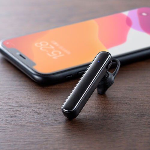 【アウトレット･訳あり・セール】ヘッドセット（Bluetooth・無線・片耳・ブラック）