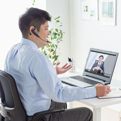 Bluetoothヘッドセット（片耳タイプ・外付けマイク付き）MM-BTMH61BK サンワサプライ