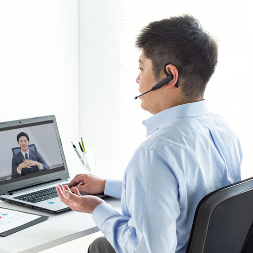 Bluetoothヘッドセット（片耳タイプ・外付けマイク付き）MM-BTMH61BK サンワサプライ