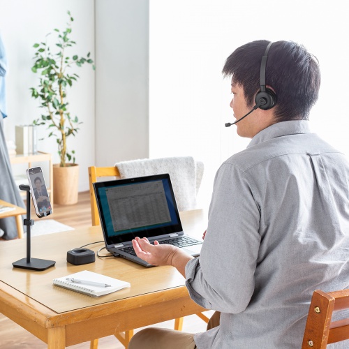 Bluetoothヘッドセット（片耳タイプ・単一指向性・USB充電・連続